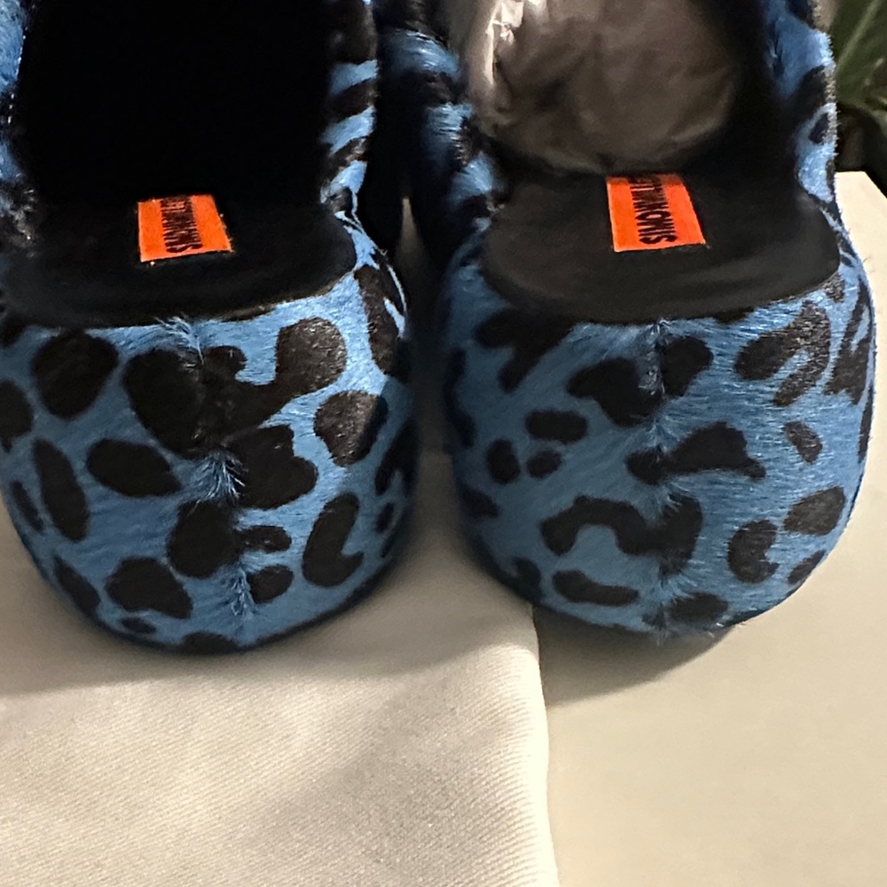 Simon Miller Blue and Black Leopard Calf hair Mules - Picture 5 of 8